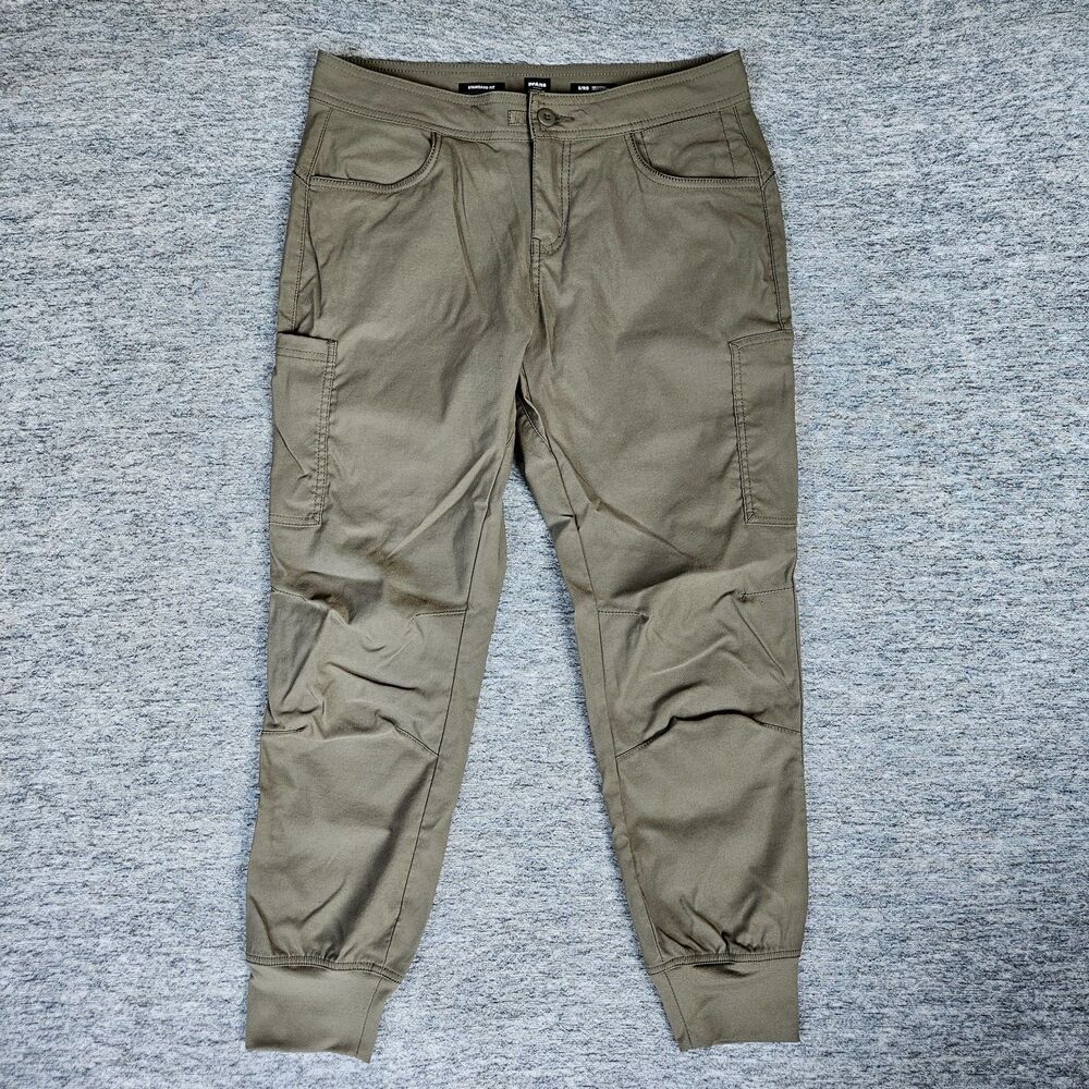 Prana Halle Jogger Women's Sz 6 Tan Beige Athleisure Casual Stretch Pant Hiking